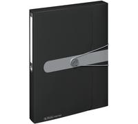 Ershi-Herlitz Porte-Documents En Polypropylène, A4 Dos 4 Cm, Noir[2476]