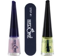 Ershi-Herome 3-En-1 Nail Essentials Set (Jaune) - Travel Set - Soin Réparateur Pour Les Ongles Secs Et Striés - Kit Avec Huile Nou[5