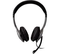 ERSHI-HU521-2EP Casque Audio Binaural Bandeau Noir, Argent - Casques Audio (Centre d'appel/Bureau, Binaural, Bandeau, Noir, Argent[1