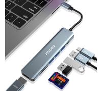 ERSHI-HUB USB, Adaptateur Hub USB C ATTLOQ 7 en 1, Adaptateur MacBook avec Sortie HDMI 4K, 1 x USB 3.0 et 2 x USB 2.0, 87 W PD, Le[867]