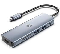 ERSHI-Hub USB C, USB 3.0, PD 100W, USB C Splitter avec MacBook Pro/Air, Thinkpad, Laptop et Plus d'appareils Type C, 6 in 1 Multip[1033]