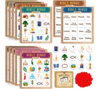 Ershi-Jeu De Bingo Biblique, Jeu De Bingo Pour Plusieurs Joueurs Pour Les Chrétiens, Enfants De L'école Biblique, Église Chrétienn[1