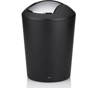 Ershi-Kela 22300 Poubelle Cosmétique Marta 5l En Plastique Noir, 19,5 X 19,5 X 29 Cm[384]