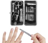 Ershi-Kit Manucure Pedicure - Set De Soin Des Ongles En Acier Inoxydable Avec 14 Accessoires - Coupe Ongle Pousse Cuticules Et Pin[9