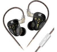 ERSHI-KZ DQS Écouteurs filaires IEM in Ear Monitor avec Pilote Dynamique Intra-auriculaire Semi-Ouvert HiFi Basses 2 Broches 3,5 m[1167]