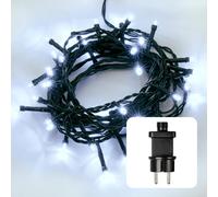 ERSHI-LED chaîne lumineuse Extérieur ou Intérieur I chaîne lumineuse blanc froid I chaîne lumineuse LED à alimentation électrique [1179]