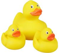 Ershi-Lena- Set De 3, Maman 11cm Et 2 Poussins Ca. 5cm, Comme Jouet Pour La Baignoire, Couine, Canard De Bain Famille, Pour Enfant[832]