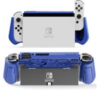 Ershi-Leyusmart Switch Oled Coques Pour Nintendo Bleu,Nintendo Switch Oled Étui,Switch Oled Étui,Nintendo Switch Oled, Coques Pour[1244]