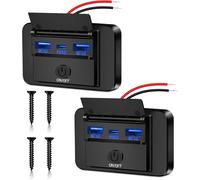 Ershi-Lot De 2 Prises Usb 12 V Pour Camping-Car 66 W Charge Rapide Dual Qc3.0 Usb Et Pd3.0 Usb C Prise Étanche Adaptateur De Charg[2