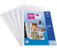 Ershi-Lot De 25 Pochettes Perforées Pour Photos Ou Cartes Postales[358]