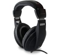 ERSHI-METRONIC 480143 Casque Filaire Noir, Léger, Ajustable et Confortable - Circum-Auriculaire Stéréo, Idéal TV Long Cordon de 6m[1