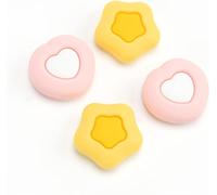 Ershi-Mignon Silicone Joycon Thumb Grip Caps, Joystick Cover Compatible Avec Switch/Oled/Switch Lite, 4pcs - Cream Heart[784]