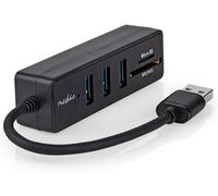 ERSHI-Nedis Hub USB Connecteur USB-A 3 x USB A Femelle 5 Ports(s) USB 3.2 Gen 1 Alimentation Via USB 5 Gbps SD & Mic[1182]
