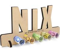 Ershi-® Nix - Décoration D'anniversaire - Cadeau D'argent - Cadeau De Voyage - Cadeaux En Bois - Cadeau D'argent Pour Femmes Et Ho[3496]