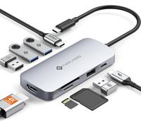 ERSHI-Novoo Hub USB C vers HDMI 4K 60Hz, 9 en 1 Adaptateur avec Lecteur de Carte SD/TF, Hub USB C pour MacBook Pro, Air, ChromeBoo[185]