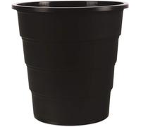Ershi-Office Products Model 19054621-05 Corbeille À Papier 16 L En Plastique Design Poubelle Ronde Pour Bureau Cuisine Noir Élégan[4
