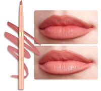 Ershi-Oulac Crayon À Lèvres Mat Waterproof, Corail Lipliner Anti-Salissures Tient 12 Heures+, Très Pigmenté, Souple, Pour Des Lèvr[2