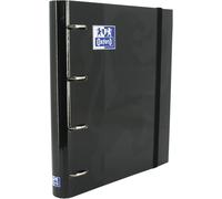 Ershi-Oxford Classeur A4+ Dos 35mm 4 Anneaux En D Couverture Carte Noir Avec 100 Feuilles Simples Petits Carreaux[3289]