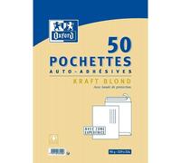 Ershi-Oxford Lot De 50 Enveloppes Auto¿Adhésives 22,9x32,4cm Papier Kraft 90g Blond[160]