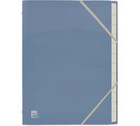 Ershi-Oxford Trieur Standard 12 Compartiments A4 Osmose Recyc+ Couverture Polypro Recyclé Coloris Assortis[3762]
