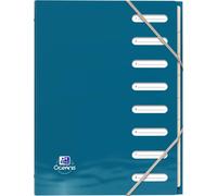Ershi-Oxford Trieur Standard 8 Compartiments Oceanis A4 Couverture Polypro Recyclé Opaque Couleur Aléatoire[2078]