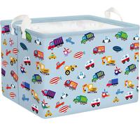 Ershi-Paniers Rangement Véhicule Camion Excavateur Voiture Bleu Rectangulaire Boîtes De Rangement Cubique Pour La Chambre Des Enfa[6