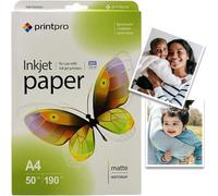 Ershi-Papier Photo Printpro De Mat 50 Feuilles Din A4 190g/M² Immédiatement Sec Imperméable Pour Toutes Les Imprimantes Jet D'enc[934]