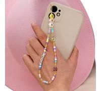 Ershi-Pendentifs Pour Téléphones Portables Chaîne Anti-Perte Pour Téléphone Portable Bohême Bijou De Telephone Visage Souriant Fle[2