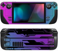 Ershi-Playvital Accessoires Pour Steam Deck Autocollant Protection,Stickers Skin Pour Steam Deck Oled & Lcd Console-Cyber Néon[1306]