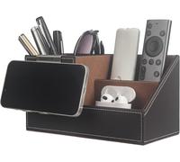 Ershi-Pot À Crayons En Cuir Synthétique - Organiseur De Bureau - Porte-Stylos Multifonction - En Cuir - Pour Bureau - Boîte De Ran[597]