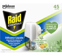 ERSHI-RAID ESSENTIALS DIFFUSEUR ELECTRIQUE LIQUIDE REPULSIF MOUSTIQUES EUCALYPTUS & AGRUMES 45 NUITS 32ml[82]
