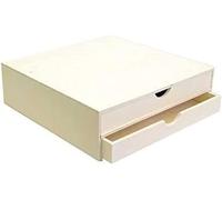 Ershi-Rangement À Décorer En Bois, 34, 5 X 34 X 10 Cm, Bois, Beige, 34, 5 X 34 X 10 Cm[4072]