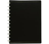 Ershi-Reliure Geode Protège Document En Plastique Grande Capacité 80 Vues - 40 Pochettes Amovibles En Polypropylène Noir[432]