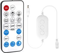 ERSHI-RF Télécommande Variateur pour les bandes lumineuses LED unicolores,Télécommande sans fil 18 touches et contrôleur en ligne [1