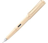 Ershi-Safari 020 Stylo-Plume Moderne En Plastique Robuste, Crème, Avec Poignée Ergonomique Et Plume En Acier, Largeur De Point M, [279]