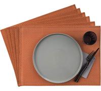 ERSHI- set de table, 33 x 45 cm, jeu de 6 sets de table à bande étroite en plastique, PVC, résistant à la chaleur, sets de table an[3312]