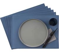 ERSHI- set de table, 33 x 45 cm, jeu de 6 sets de table à bande étroite en plastique, PVC, résistant à la chaleur, sets de table an[3314]