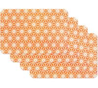 ERSHI- Set de table imprimé Osaka orange, Napperon pour salle à manger, Tapis de table à manger, rectangulaire, 4 pièce, 45 x 30cm,[141]