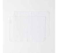 ERSHI- Set de Table Lavable en Coton Lot de 2, Linge de Table uni Blanc, 33 x 50 cm[491]