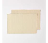 ERSHI- Set de Table Lavable en Coton Lot de 2, Linge de Table uni Crème, 33 x 50 cm[488]