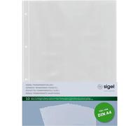 Ershi-Sigel Sm190 Lot De 10 Pochettes 2 Vues, Pour 21 X 29,7 Cm, En Plastique, Transparent[975]