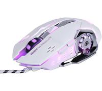 ERSHI-Souris De Jeu Filaire, Souris De Jeu Optique avec 6 Boutons, 4 Rétro-éclairage Respirant, Poignées Ergonomiques Et Niveaux D[1