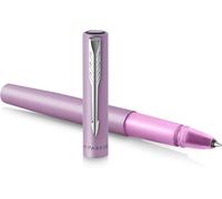 Ershi-Stylo Roller Vector Xl Laque Lilas Métallisée Sur Laiton Pointe Fine Avec Recharge D`Encre Noire Étui Cadeau[41]
