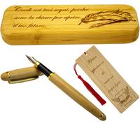 Ershi-Stylo Stylographique Élégant Avec Marque-Page En Bois \U2013 Idées Cadeaux Pour Homme Et Femme, Cadeaux De Remise Des Diplôm[787]