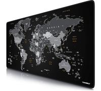 ERSHI-- Tapis de Souris Gaming Global Basic planisphère 900x400mm - sous-Main Bureau Gamer Extra Large XXL en Tissu, Base antidéra[2