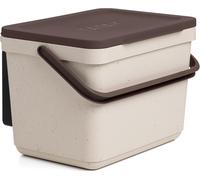 Ershi-Tatay Poubelle Organique Avec Support, Capacité 6l, Polypropylène, Fabriqué Avec Des Matériaux 100% Recyclés. Couleur Beige.[8
