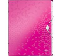 Ershi-Trieur A4, Contient Jusqu'à 200 Feuilles, Index Intégré À 12 Onglets, Fermeture Élastique, Rose Métallisé, Wow, 46340023[1458]