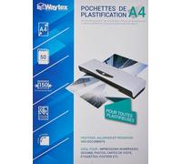 Ershi-Waytex Pack 50 Feuilles De Plastification A4 75 Microns Finition Brillante Transparente[836]