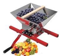 ERSINIAN Apple Crusher, Stainless Steel Manual Juicer, Removable Portable Fruit Grinder, Large Capacity, No Electricity Required, Ideal for Fruits and Vegetables
