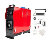 ERSINIAN Chauffage à air Diesel 12 V 5 KW, Chauffage de stationnement Tout-en-Un, adapté aux Voitures, Camping-Cars, camions, caravanes, Camping-Cars (Noir et Rouge)